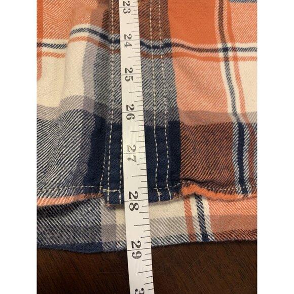 American Eagle Outfitters S/P Athletic Fit Plaid Cotton Shirt Cabincore - Picture 7 of 8